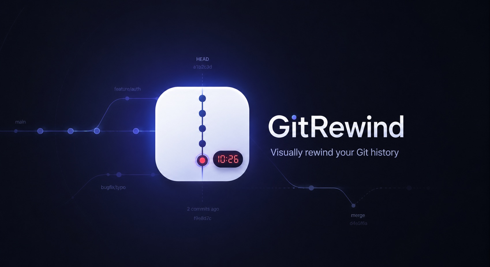 GitRewind — Visually rewind your Git history